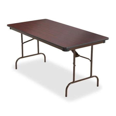 ICEBERG Iceberg ICE55214 30 x 60 in. Iceberg Premium Wood Laminate Folding Table; Mahogany ICE55214